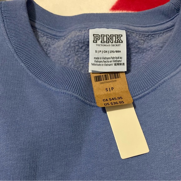 VS PINK short sleeve crop crew sweatshirt - Picture 10 of 11